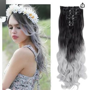 FUTATA 7PCS Thick Curly Wavy Full Head Clip on in Hair